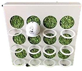 James Premium Design Golfball-Vitrine für 9 Golfbälle + 3 NEU Metall Cube weiß