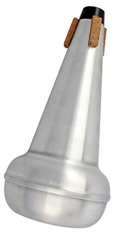 Dämpfer für Tenor-Posaune, Aluminium, silberfarben