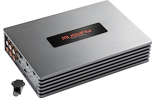 MUSWAY FOUR100 - 4-Kanal CLASS D Car-Hifi Verstärker mit 800 Watt RMS und Pegel-Fernbedienung