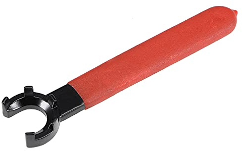 sourcing map Collet Chuck Wrench Spanner for ER20M Clamping Nut Milling Machine Lathe Chuck Holder Tool with Red Non-Slip Handle