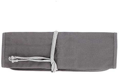 Tomotato Paint Brush Holder, Artist Paint Brush Roll Canvass Pouch Multi-slot Paint Brush Storage Bag Pocket for Artist Draw Pen Brush Stationery Gray
