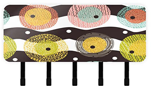 Schlüsselhalter für Wanddekoration, Posthalter Wandhalterung Schlüsselhaken, Polka Dots Wandhaken zum Aufhängen