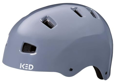 KED Unisex Jugend 5forty Fahrradhelm, Dark Grey, L (57-62cm)
