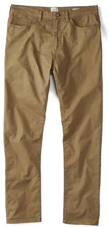 Huckberry Flint and Tinder Men's 365 Pant, Straight Fit, Earth, Size 38 x 32