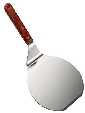 AKAZI Pizza Shovel Stainless Steel Pizza Shovel Peel Cake Holder Cutter Pizza Tray Plate Shifter Devider Food Serving Baking Tool Bakeware