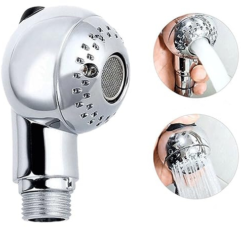 Accesorio rociador de grifo de fregadero, cabezal de pulverización esférico para silla de pedicura, cabezal de ducha ajustable, cabezal de ducha de mano para lavado de cabello y sillas de spa