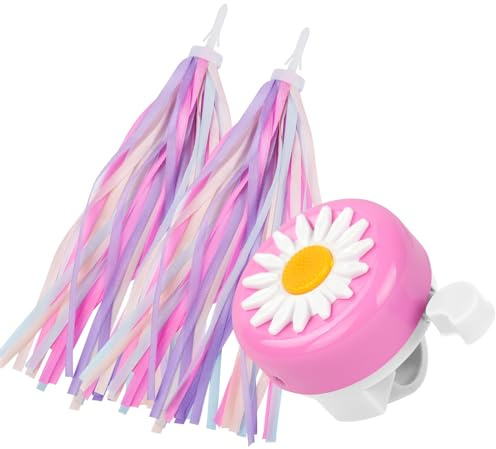 Flintronic Campana da Bici per Bambini con 2 Nastro, Campanello per Bicicletta Bambini, Campana da Bicicletta per Ragazze, Suono Nitido e Melodioso Mini Campane Bambini