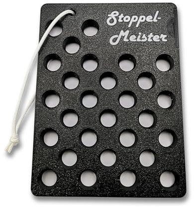 Eisstock-Zubehör-Stoppel-Aufbewahrung - für 28 Eisstockstoppel mit Spachtel (Stoppel Nicht enthalten)