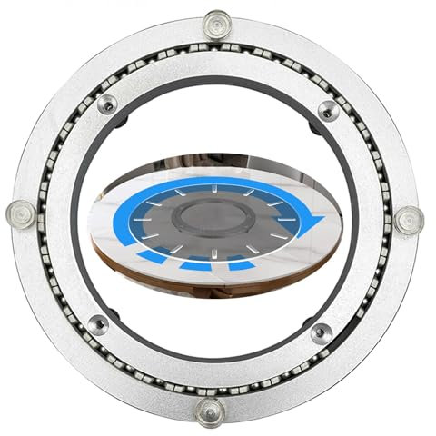 Hoiweqr Robuster Drehteller Aus Aluminiumlegierung, Drehbares Kugellager, Runder Esstisch, Glatte Drehplatte, Tischplatte Dreh Drehteller Kugellager, für Runde Drehtische (Size : 50CM(19.6INCH))