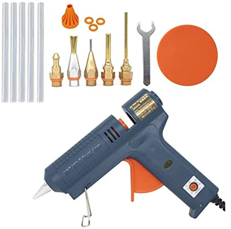 HHOZsafety Pistola per Colla a Caldo da 150 W Pistola per Colla a Caldo a Temperatura Regolabile per Stick di Colla da 11 mm Pistola per Colla per Utensili Manua