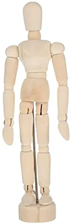 Hölzernes Künstlerzeichnungsschaufensterpuppenmodell, Mini-Gelenkfigur, Flexibler Körper, Skizzenmodell, Puzzles, Spielzeug für Heimbüro-Schreibtischdekorationen