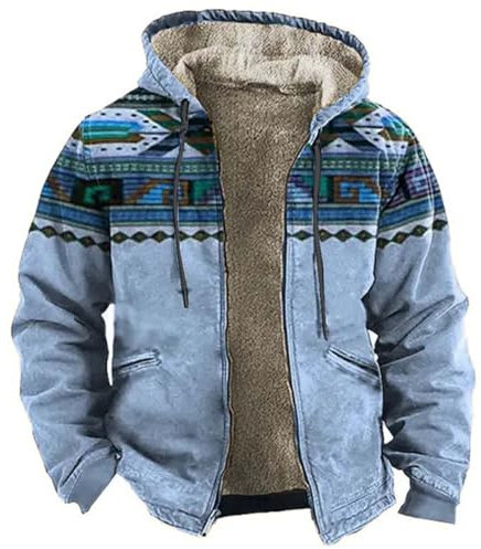 SRZYMJ Blau Herren Übergangsjacke Frühlingsjacke Stehkragen Cargo Jacke Militär Baumwolle Arbeitsjacke mit Vielen Taschen Parka Bomberjacke Kleidung Imprägnierspray Jacke Anzugwesten