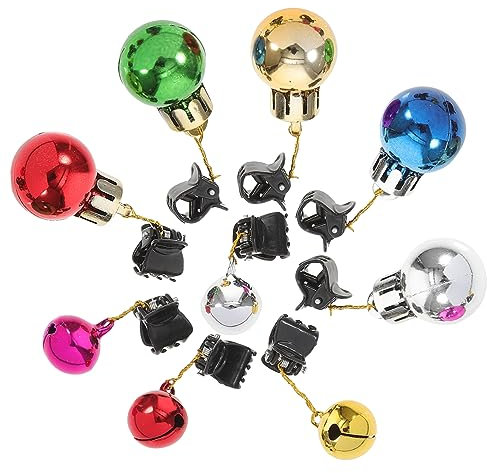 PRETYZOOM 40stücke Teiliges Weihnachts Bunte Mix Mit Glöckchen Kreative Bartanhänger Dekoration Für Festtagsfeiern Einfach Zu Befestigen Festliche Geschenkidee Für Familie Und Freunde