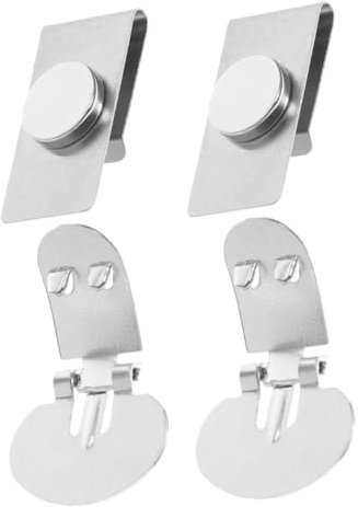 Veemoon 2paare Magnetischer Krawattenclip Aus Edelstahl Unsichtbarer Krawattenhalter Mit Schnell Magnetischer Befestigung Krawattenklammer Für Kragen Krawattenzubehör Anti-swing-funktion f