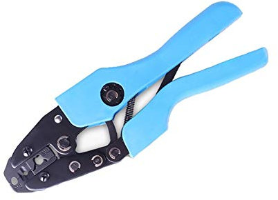 MYRDBT Pinza Crimpatrice, Pinza a crimpare, Pinza a crimpare per Cavi di Candele, utensile a cricchetto per crimpare e spelare Candele, spelafili Multifunzionale