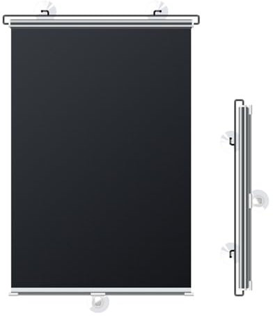 Tende oscuranti portatili a rullo con ventose, in tessuto isolato, design retrattile, meccanismo a molla, multifunzione, per la privacy, per Camera da Letto, Asilo Nido, Soppalco, Viaggi