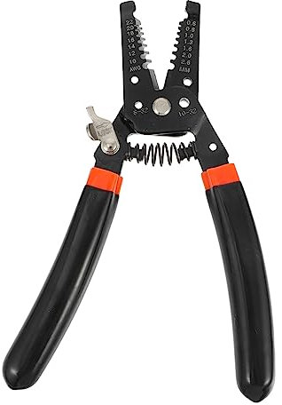 DIYEAH Pinza Spelafili Per Elettricisti Tronchese Per Elettrici Awg Utensile Spelafili Resistente e Portatile Per Uso Industriale e Domestico