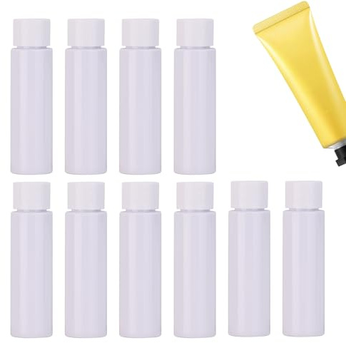 Uppladdningsbara kosmetiska flaskor, 10 resor flytande flaskor mot läckage - 30 ml tomma diskmedel mot läckage för tonic duschgel lotion ansiktsrengöring balsam