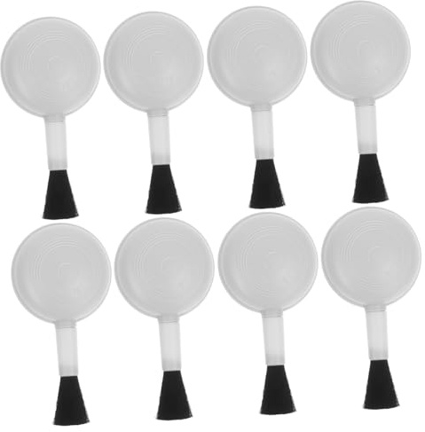 8 Stück Reinigungsbürsten mit Blasebalg aus Abs Weiß | 2-in-1 Bürste und Luftbläser, Abnehmbare Bürste, für Tastatur und Handyobjektiv