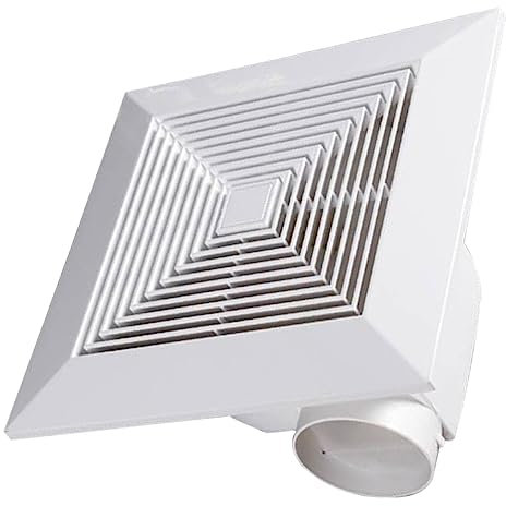 TOPPERFUN Ventilador De Ayudas Silenciosas Ventilador De Ventilación De Baño Extractor De Aire De Pared Ventiladores De Baño Ducha Fuerza Muro De Polivinilo