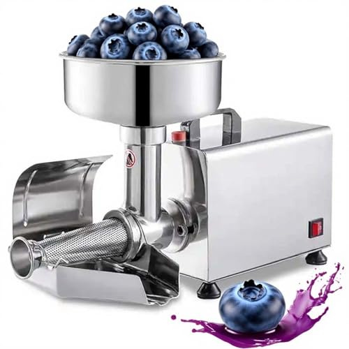 CUTANGELAR Confitureuse multifonctionnelle électrique 450 W avec filtre fin, extracteur de jus de sauce en acier inoxydable pour confitures tomates, fraises et myrtilles maison.