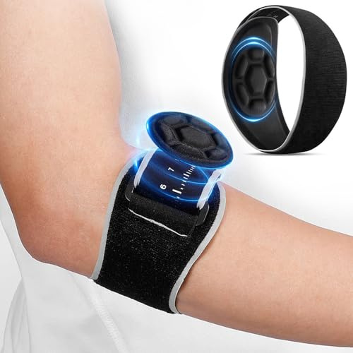Ellenbogenbandage Tennisarm Bandage, Epicondylitis Spange, Einstellbare Tennisarm und Golferarm Bandage,Ellenbogen Manschette für Sehnenentzündung, Lindert die Schmerzen bei Tennisarm Golferarm