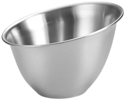 Angoily Saladier en Acier Inoxydable 16 CM Bac à Sauce Incliné Bol à Légumes Solide et Facile à Nettoyer Récipient Ménager pour Salade Laitue Cuisine Quotidienne