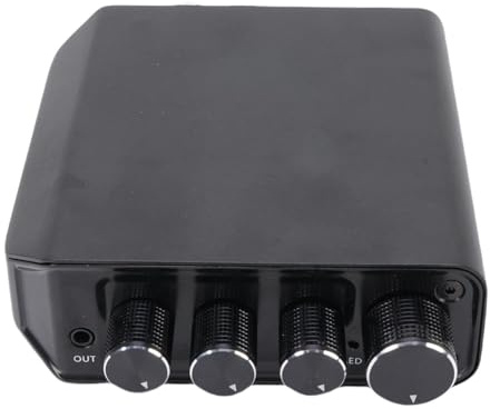Alomejor Amplificatore Stereo Bluetooth 5.4, Ricevitore HiFi 2 50W+50W per Casse Home Theater, con Ingresso USB AUX e Chip NE5532 (Spina europea)