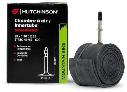 HUTCHINSON - Cámara de aire - Estándar - Cámara de aire - Resistencia y protección contra pinchazos - Bicicleta de carretera - Válvula Presta - 0,9 mm de espesor - 48 MM - 29 x 1,90-2,35