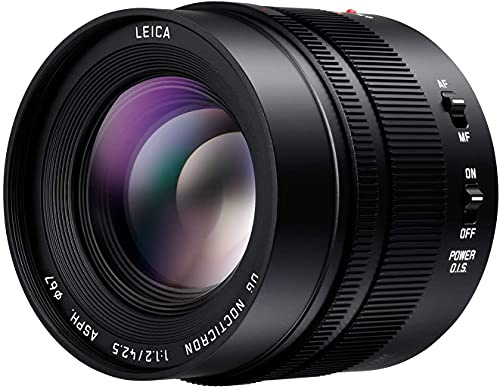 Panasonic LEICA 42,5mm F1.2 | Objectif à focale fixe H-NS043E (Grande ouverture F1.2, Stabilisé, equiv. 35mm : 85mm) Noir – Compatible monture Micro 4/3 Panasonic & Olympus