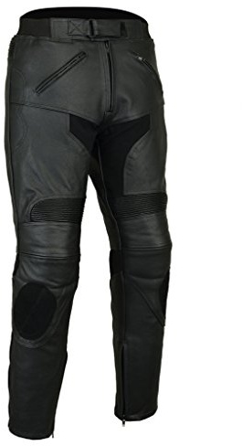 Bikers Gear Razor Herren Motorradhose - CE-Protektoren - Schleifer - Leder