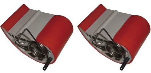 IQ-Tools Ersatzbacken für Plattenträger (rot, 1 Paar, kompatibel mit „das Original“ Plattenträger, für verschiedene Materialien, verstellbare Spannkraft) PET0002