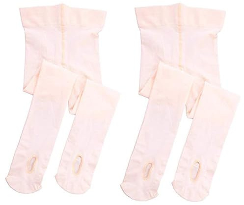 Stelle Girls Women Ballet Dance Convertible Tights Ultra Soft Pro Transition Tights (2-BP, 6-8years)