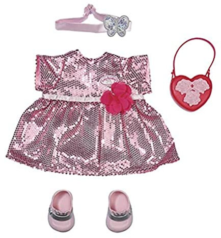 Baby Annabell Deluxe Glamour Set mit Puppenkleid, Schuhen und Accessoires, für 43 cm Puppen, 705438 Zapf Creation