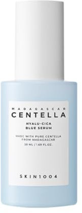 SKIN1004 SKIN 1004 Suero azul Madagascar Centella Hyalu-Cica 1.69 FL.OZ | Suero facial coreano iluminador, hidratante, antienvejecimiento y eliminador de manchas oscuras con ácido hialurónico, niacina