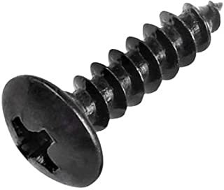 MOOPW Tornillos para madera de cabeza redonda - Tornillos autorroscantes de cabeza Phillips de acero al carbono - Tornillos autoperforantes M3 M4 M5