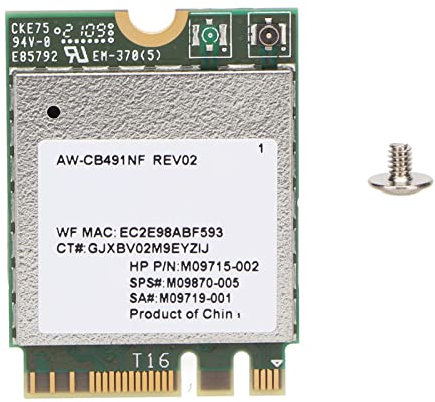 Estink RTL8821CE WIFI Card, AW Cb491nf Laptop Nic, M.2 Interface, BT4.2 Support, High Speed Operation, Can Be Used for Home, Work or Travel