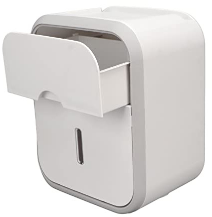 Soporte de Papel Higiénico con Cajón de Almacenamiento, Dispensador de Toallitas, Soporte de Papel Higiénico con Almacenamiento, Caja de Almacenamiento de Toallas de Papel