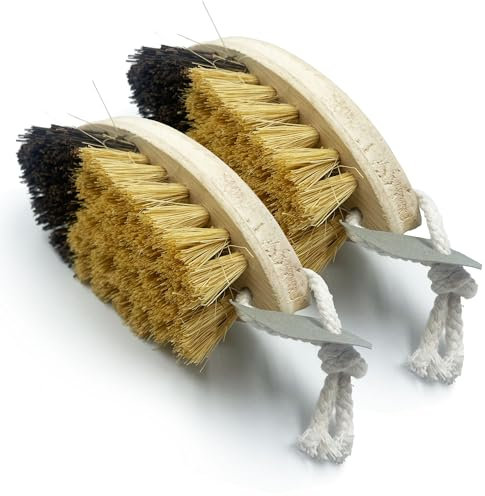 Newman and Cole Cepillo de verduras para alimentos, cepillo de lavado de verduras para limpiar frutas y verduras, limpiador de frutas para limpiar hongos, patatas, rábanos, pepinos(paquete de 2)