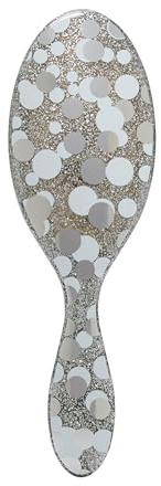 Wet Brush Original Detangler Hair Brush, Silver (Groovy Disco) - Ultra Soft IntelliFlex Bristles - Detangling Brush Glides Through Tangles For All Hair Types (Wet,