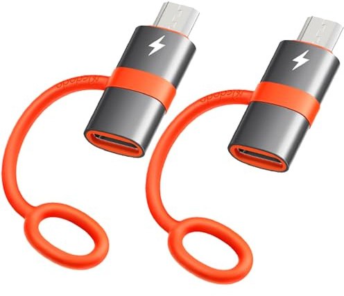 mcdodo USB C auf Micro USB Adapter, USB-C-Buchse auf Micro-USB-Stecker, zum Laden & Datenübertragen, Kompatibel mit Galaxy S7 S7 Edge Mi A2 Lite LG K8 P Smart 2021 Enjoy 10/10e/20e