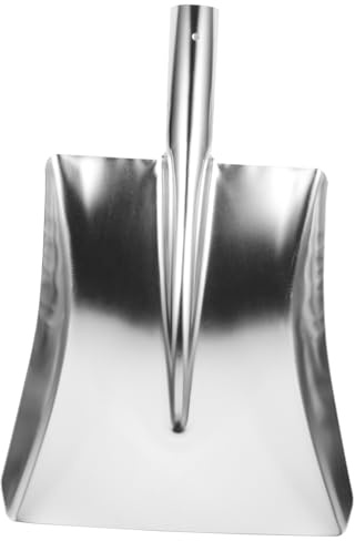 MERRYHAPY Pala De Acero Cabeza Cuadrada para Nieve Pala De Limpieza Hogar para Empujar