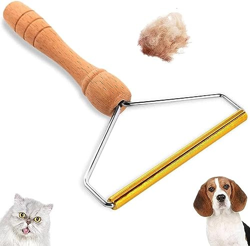 Lint Remover Carpet Scraper, Reusable Fur Fluff Remover for Clothes Fuzz Shaver, Double Sided Pet Hair Remover for Carpet, Pro Lint Remover, Fabric & Carpet Shaver Lint Removal Pro Tool (1)