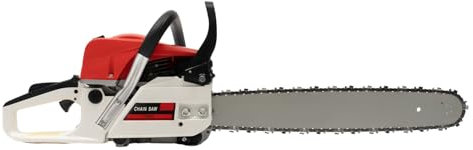 52cc Petrol Chainsaw 20 Inch Gas Chainsaw with Storage Bag, Tool Kit, Fuel Mixing Bottle, Bar Cover All Included, 2-Stroke, Easy-Start, 2000W