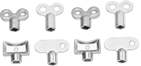 Artibetter 8pcs Radiator Bleed Keys and Heater Valve Wrenches Set, Multi-Size Plumbing Bleeding Tools for Radiator Valve Maintenance and Efficient Heating Systems