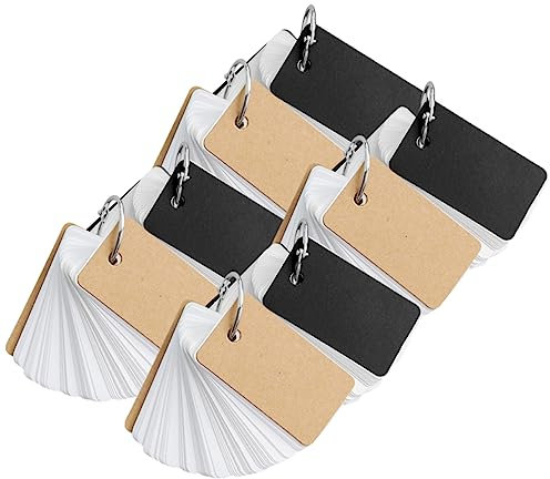 VILLCASE 8stücke Leere Karteikarten Im Einfachen Stil Wörter-karteikarten Für Englisch Memokarten Für Studenten Tragbare Notizblöcke Zur Speicherung Lernkarten Aus Papier Für Langfristige n