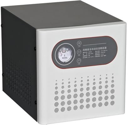QIANMEI Electrical Voltage Stabilizer, Single Phase Indoor AC Power Conditioner 220V,110V Two Way Output Household High Power AC Power Voltage Stabilizer,Black(10000W)