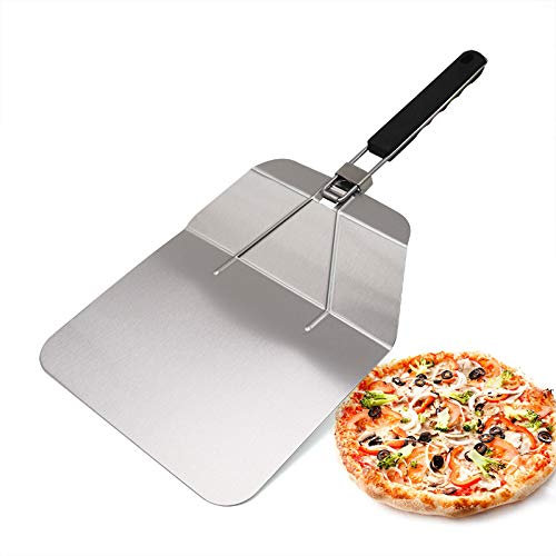 kosingna Spot household with handle wheel knife stainless steel baking pizza shovel large easy-to-operate pizza transfer 430 material (carton)