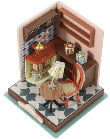 TOYANDONA DIY-Miniatur-holzhaus Zum Selberbauen Unfertiges Kleines Hausmodell Zum Zusammenbauen Exquisites Miniaturhaus Für Dekoration Kreatives Geschenkidee Für Weihnachten Und Geburtstage