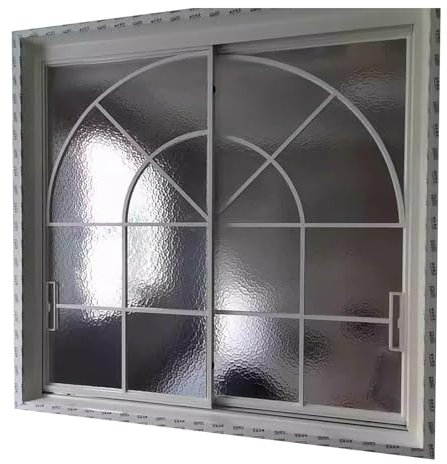 XILYZMO Tageslicht-Schiebefenster, Aluminium Unterputz Schuppenfenster Mit Hartglas Keller Lüftungsfenster 5 Mm Hartglas Vertikal Ersatzfenster Für Schuppen Badezimmer Dachboden(160x150cm/1.6x1.5in)